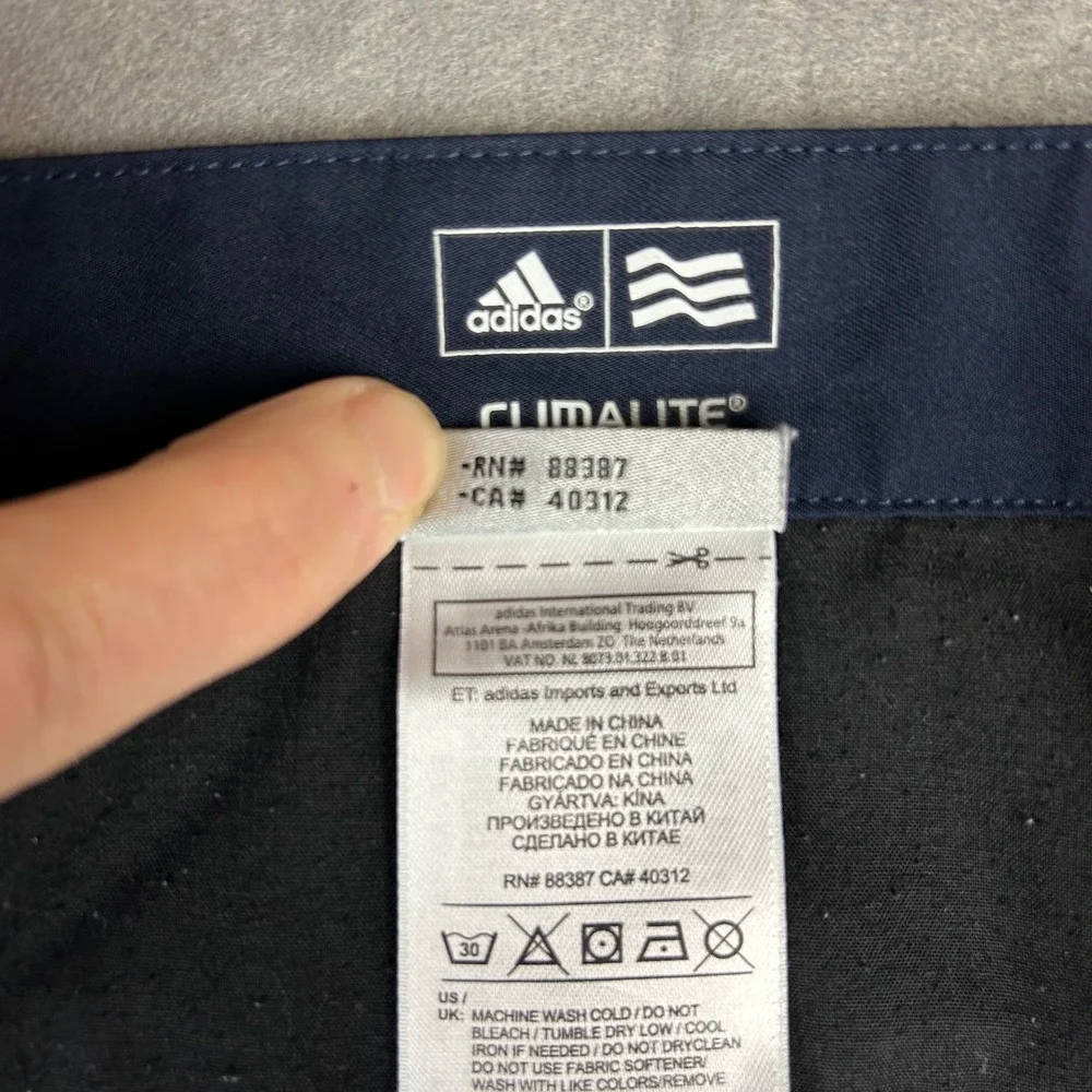 Adidas Golf Shorts Mens 38 Navy Blue Climalite Pleated Performance AE7005